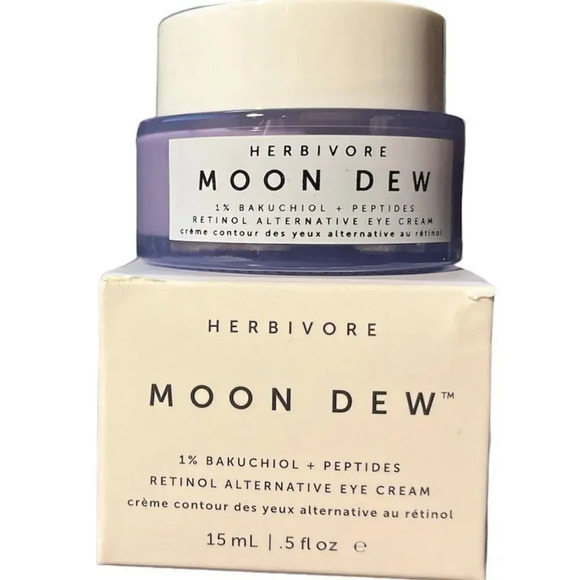 Herbivore Moon Dew Retinol Alternative Eye Cream, .5 fl oz, New in Box, Unopened - Picture 2 of 3